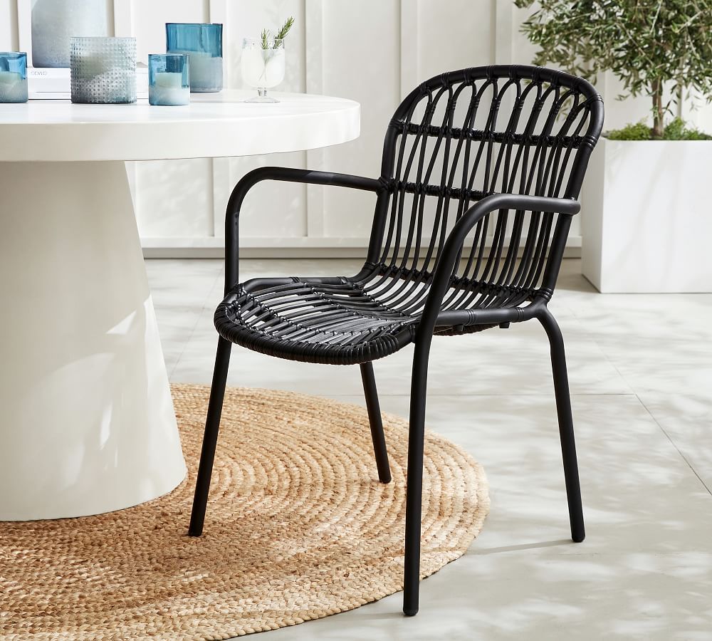 Ojai Stackable Outdoor Dining Chair | Pottery Barn (US)