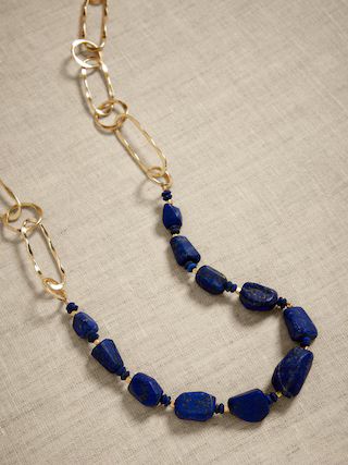 Lapis Link Necklace | Aureus + Argent | Banana Republic Factory