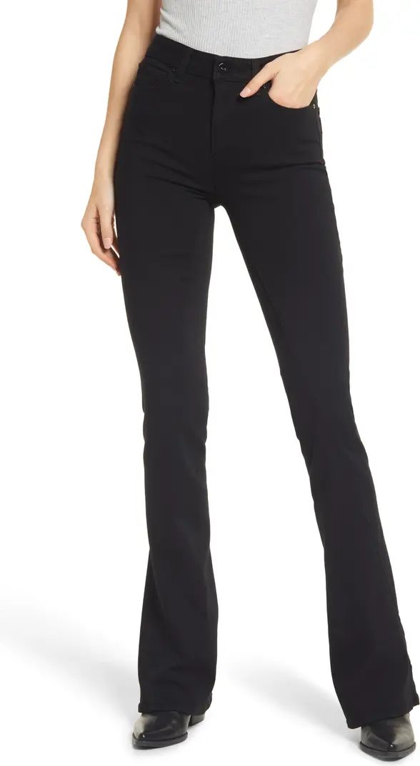PAIGE Lou Lou High Waist Twisted Seam Flare Leg Jeans | Nordstrom | Nordstrom