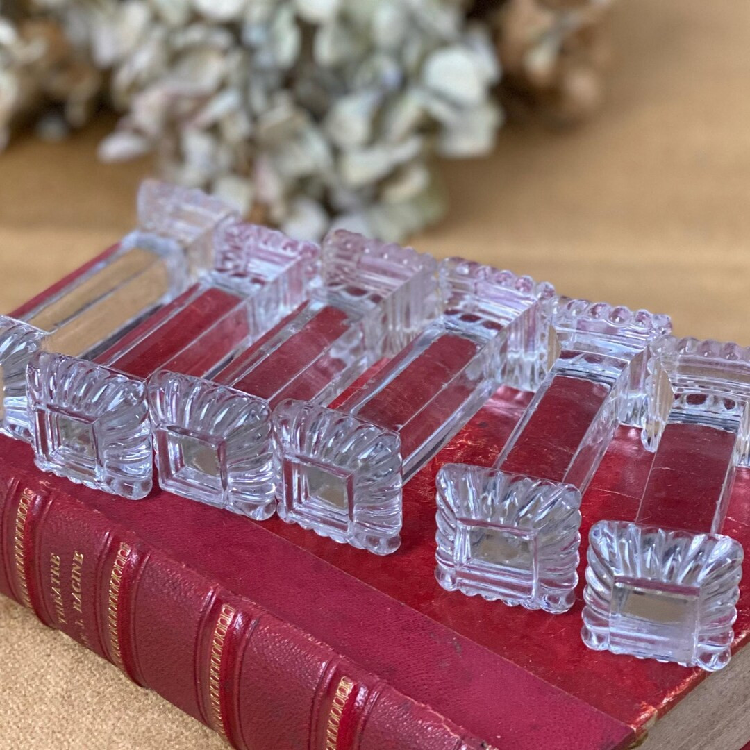 Set of 6 French Antique French Baccarat Crystal Knife Rests, Cutlery Rests, Timeless French Art D... | Etsy (US)