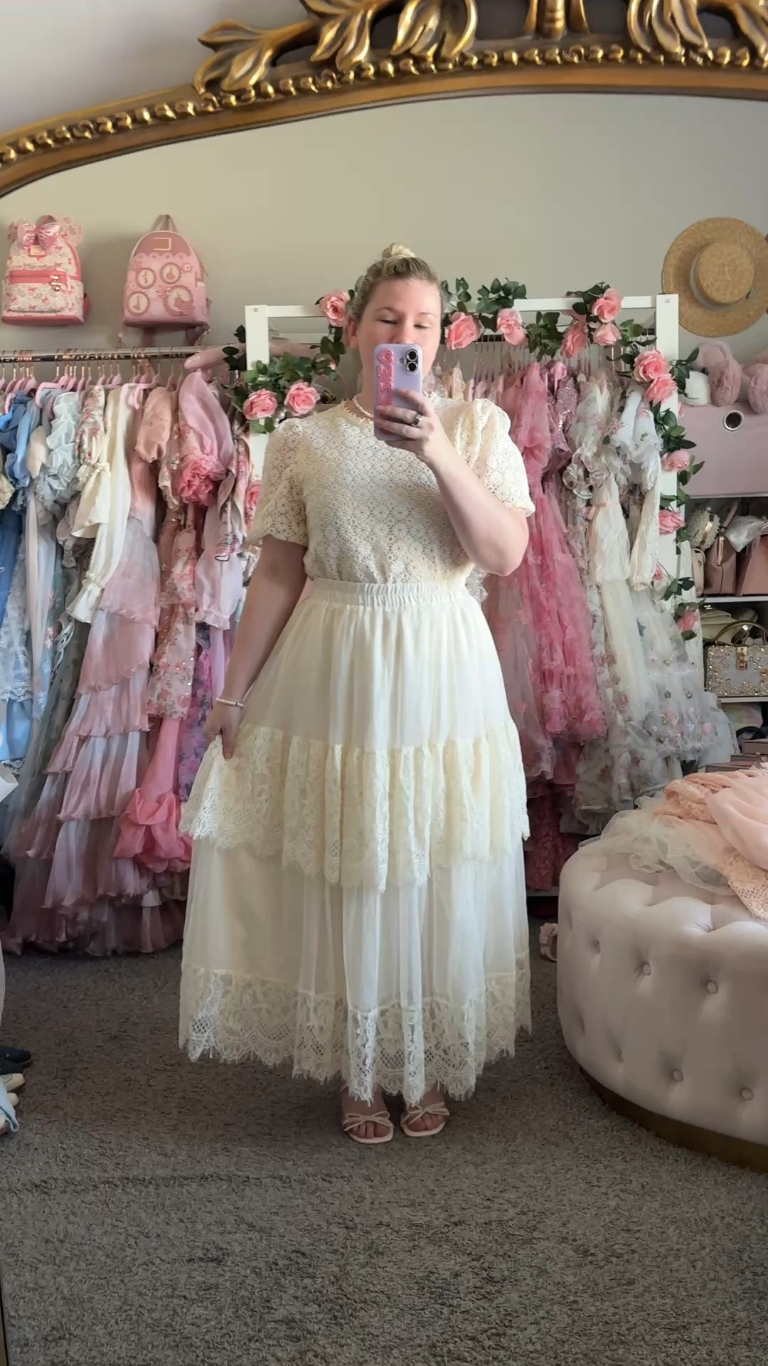Chicwish Cream lace skirt outfit

#LTKgrwm #LTKootd #LTKPetite