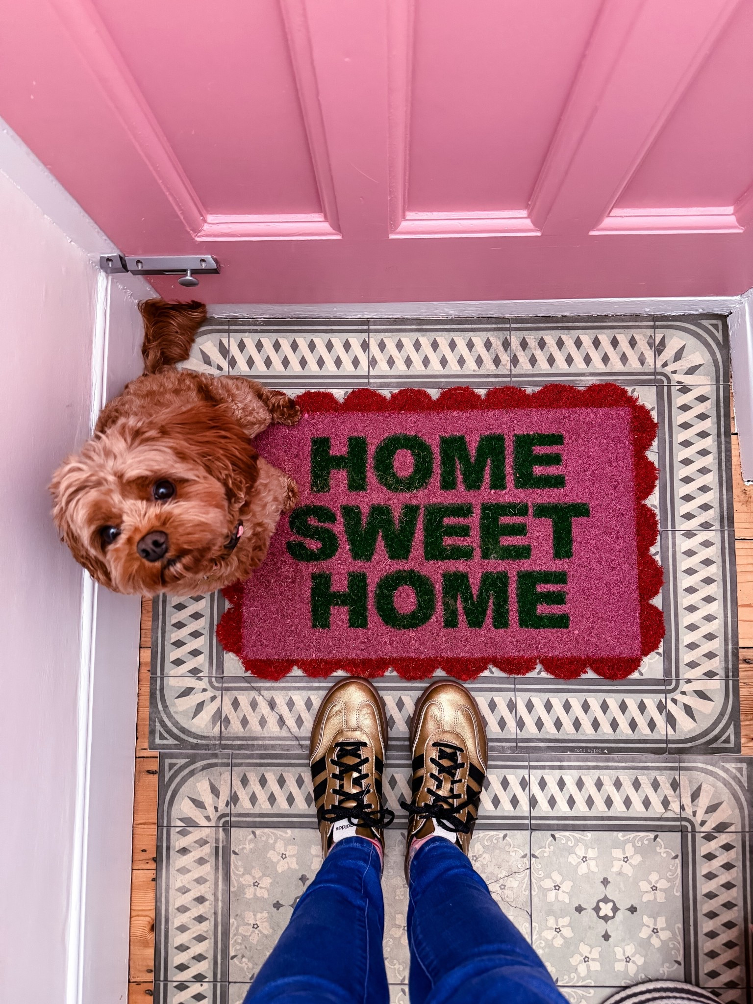 Home sweet home with my new gold trainers 🏡💕🌟👟

#LTKhome #LTKspring #LTKuk