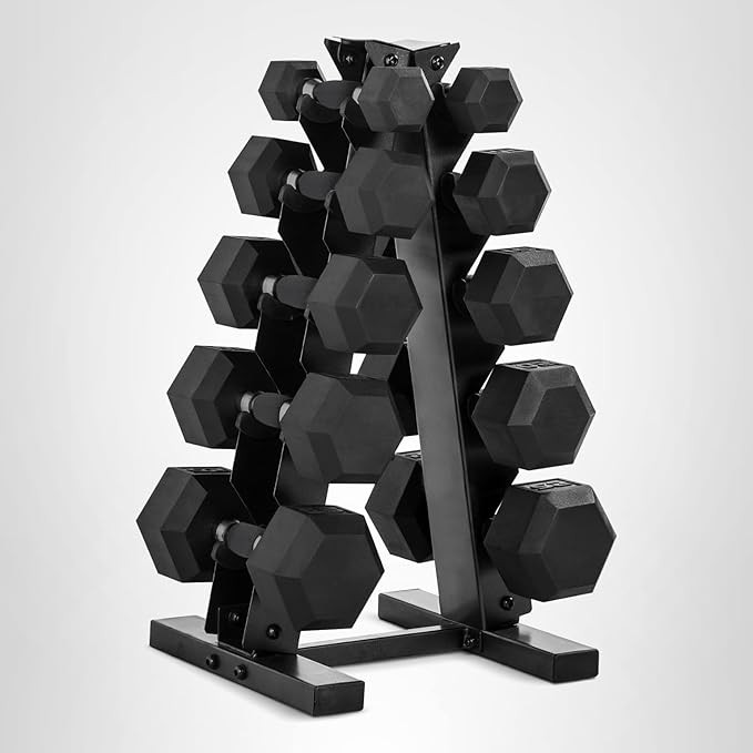 CAP Barbell Dumbbell Set with Rack | Multiple Options in 150lbs and 210lbs | Amazon (US)