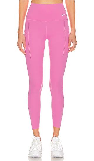 Universa High Waisted Cropped Leggings in Playful Pink & Black | Revolve Clothing (Global)