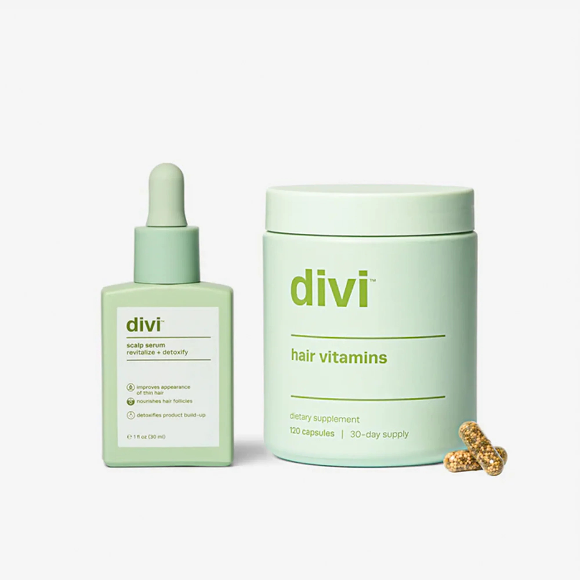 Divi Healthy Hair Bundle | Scalp Serum and Hair Vitamins For Healthy Hair | Divi Official