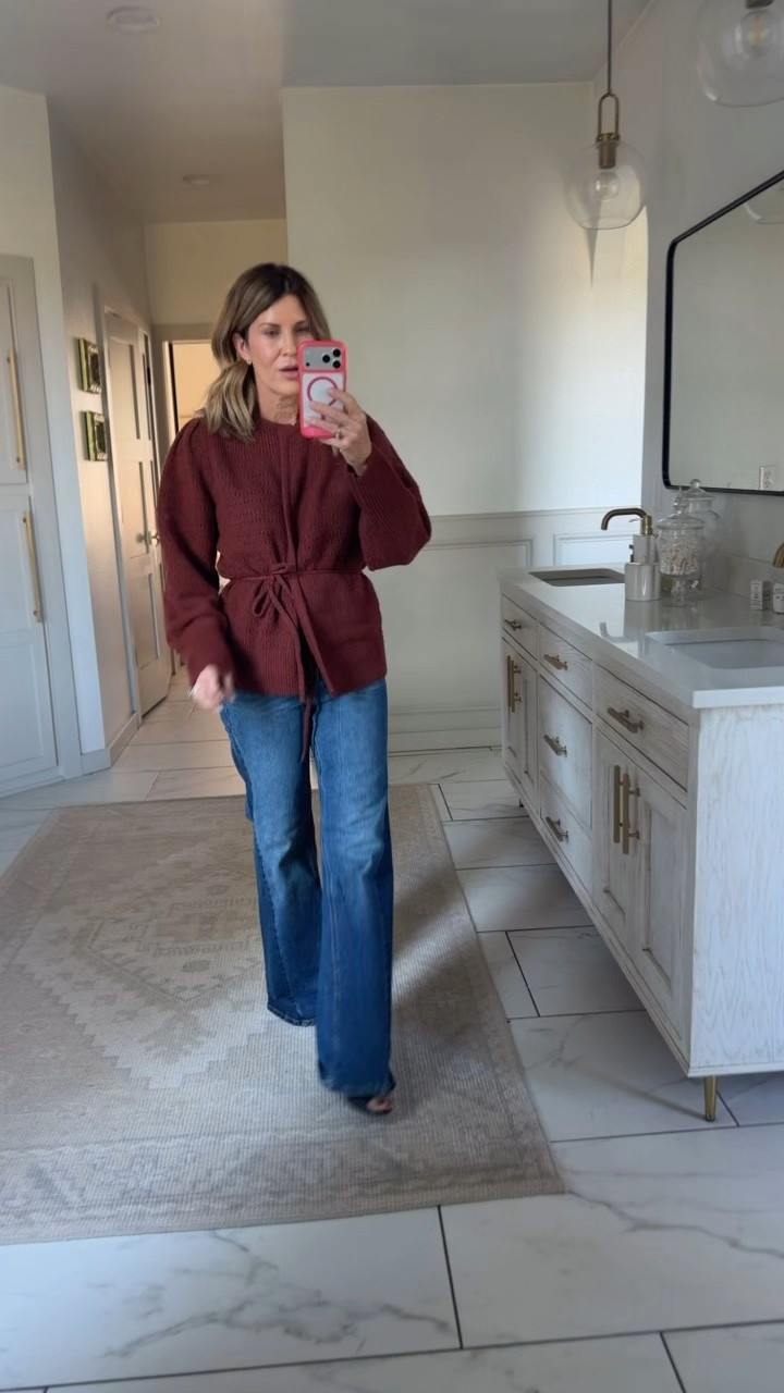 Size small sweater
Size 4 reg jeans 
Shoes tts

#LTKOver40