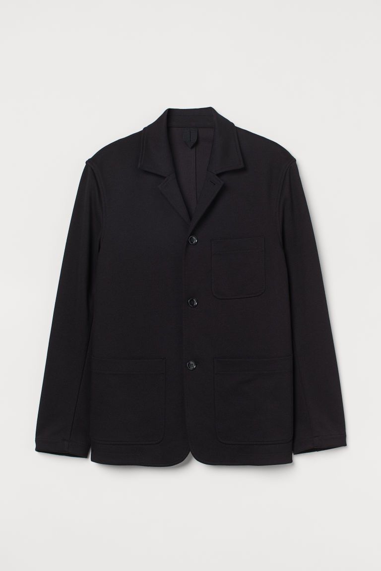 H & M - Jersey Blazer - Black | H&M (US + CA)