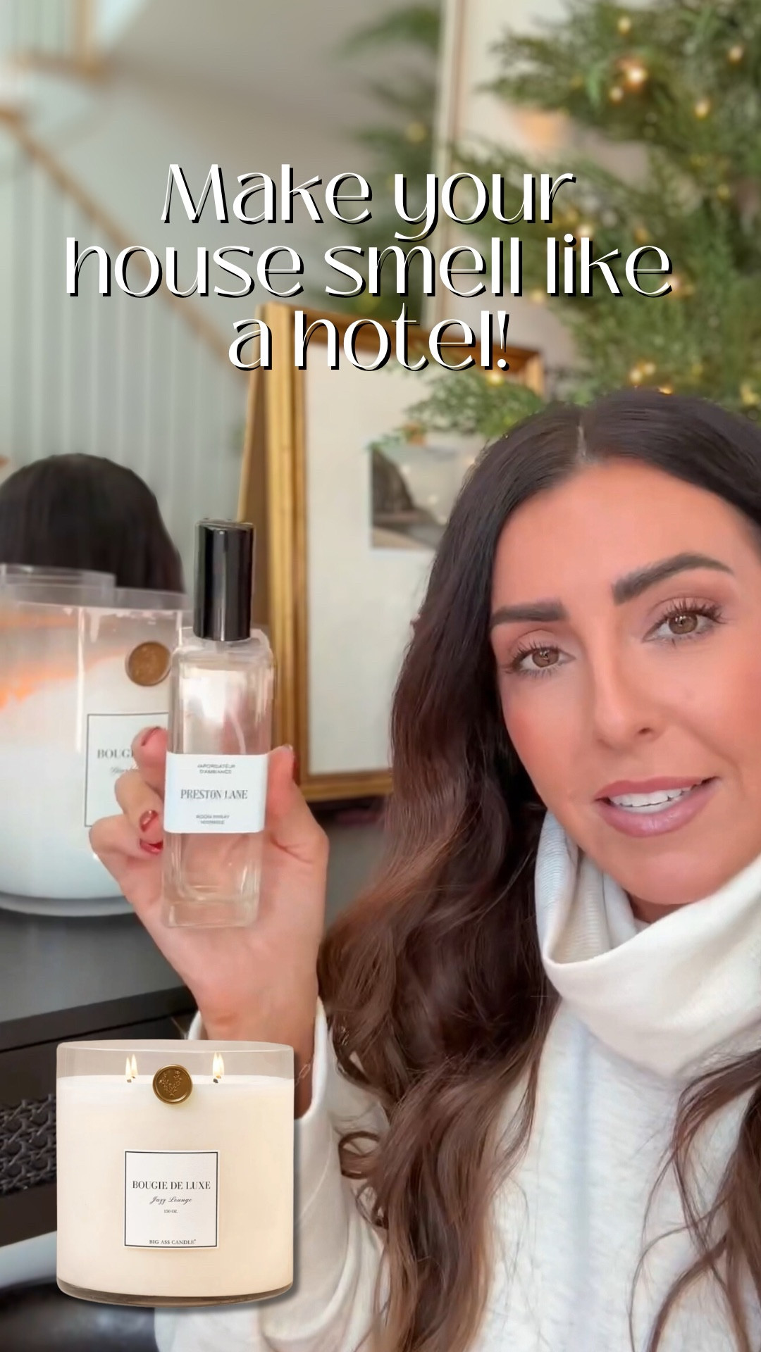 My favorite two products when I’m hosting that EVERYONE comments on! This big ass candle from Big Ass luxuries! I have the scent Sparkling Paloma in the 15oz. It’s made from coconut soy wax. Lasts FOREVER! I also love this room spray by Preston Lane in Highrise! 

#LTKCyberWeek #LTKGiftGuide #LTKHome