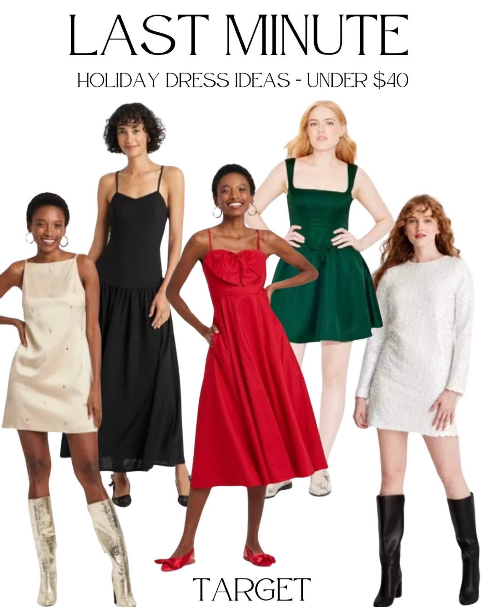 The holidays!! They sneak up on us!! 
Every. Single. Year. 

Having last minute dress options is key! These are so affordable and would look so chic styled with a clutch, some special jewelry and a red lip shade💋

Even if you already have a dress for the thing, having one of these on-hand for a last minute invite, drinks with the girls or an unforeseen date is something you’ll definitely thank yourself later for!! ❤️🎄✨


#LTKSeasonal #LTKFindsUnder50 #LTKHoliday