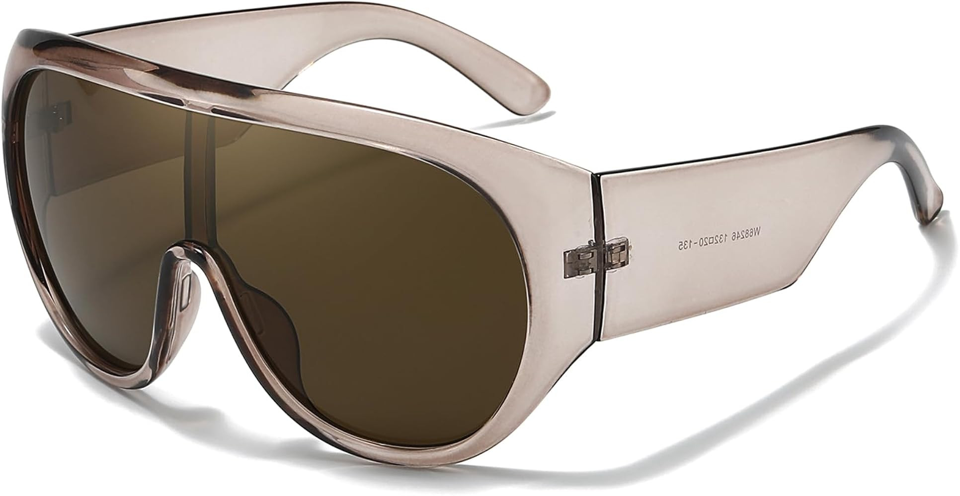 SODQW Oversized Sunglasses for Women Men Big Large Frame Wrap Around Sunglasses UV Protection Eye... | Amazon (US)