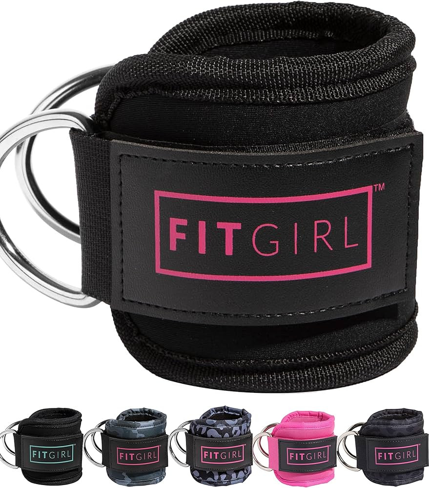 FITGIRL - Ankle Strap for Cable Machines and Resistance Bands, Work Out Cuff Attachment for Home ... | Amazon (US)