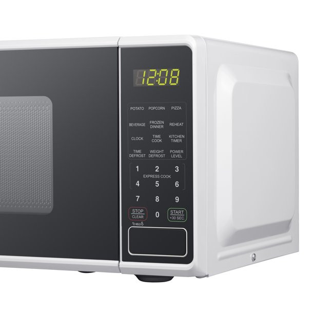 Mainstays 0.7 cu. ft. Countertop Microwave Oven, 700 Watts, White, New - Walmart.com | Walmart (US)