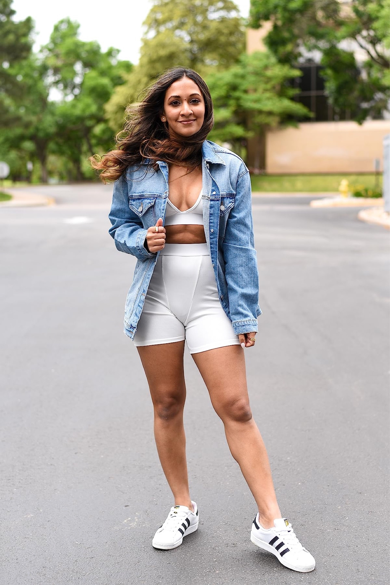 Adidas Grand Court Outfit With White Adidas Shoes Adidas Women's