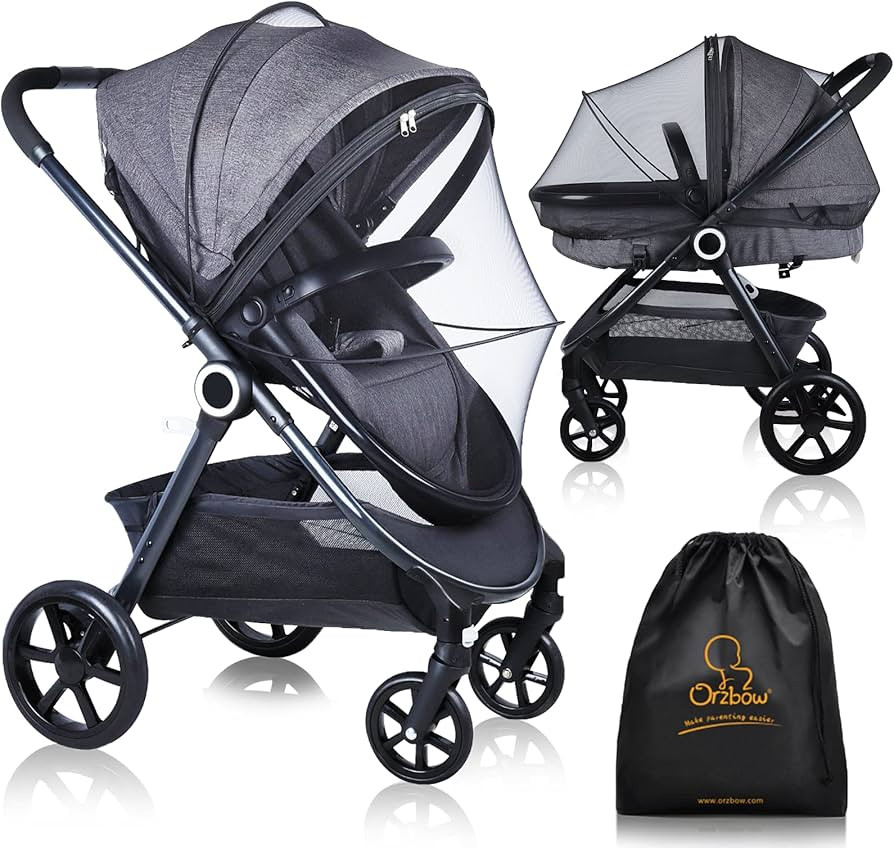 Orzbow Universal Mosquito Net for Stroller, Baby Bug Net with Two-Way Zippers & Storage Bag, Brea... | Amazon (US)