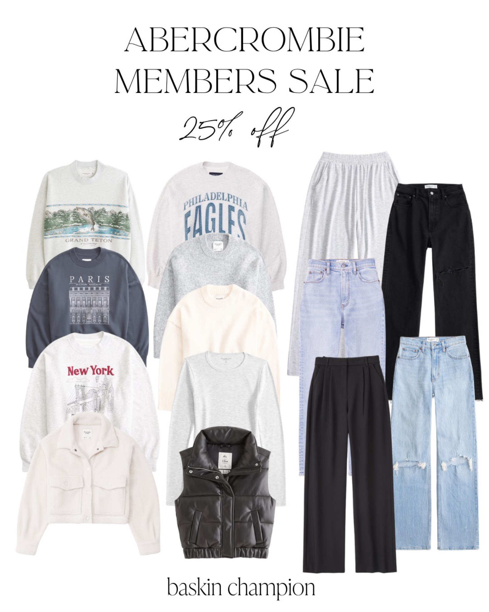 Abercrombie and Fitch is doing a 25% off sale for their members! A lot of my favorite products are on sale and rounded up below

#LTKCyberWeek #LTKHoliday #LTKsalealert