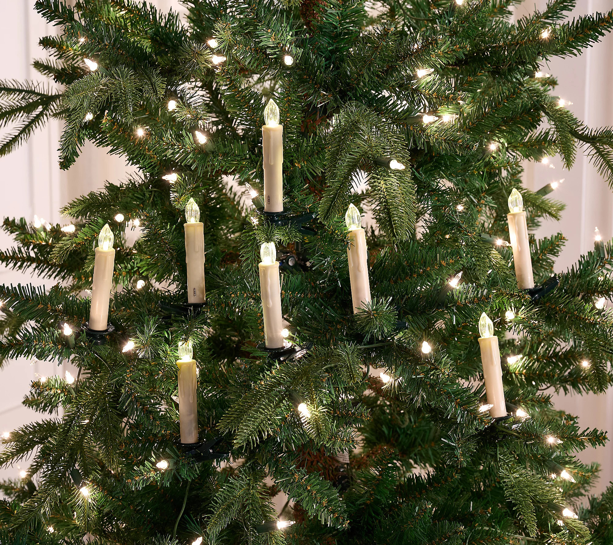 As Is Sandra Lee Set of 10 Clip On Ivory Candles | QVC