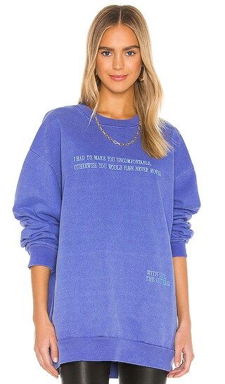 With Love Sweatshirt in Blue | Revolve Clothing (Global)