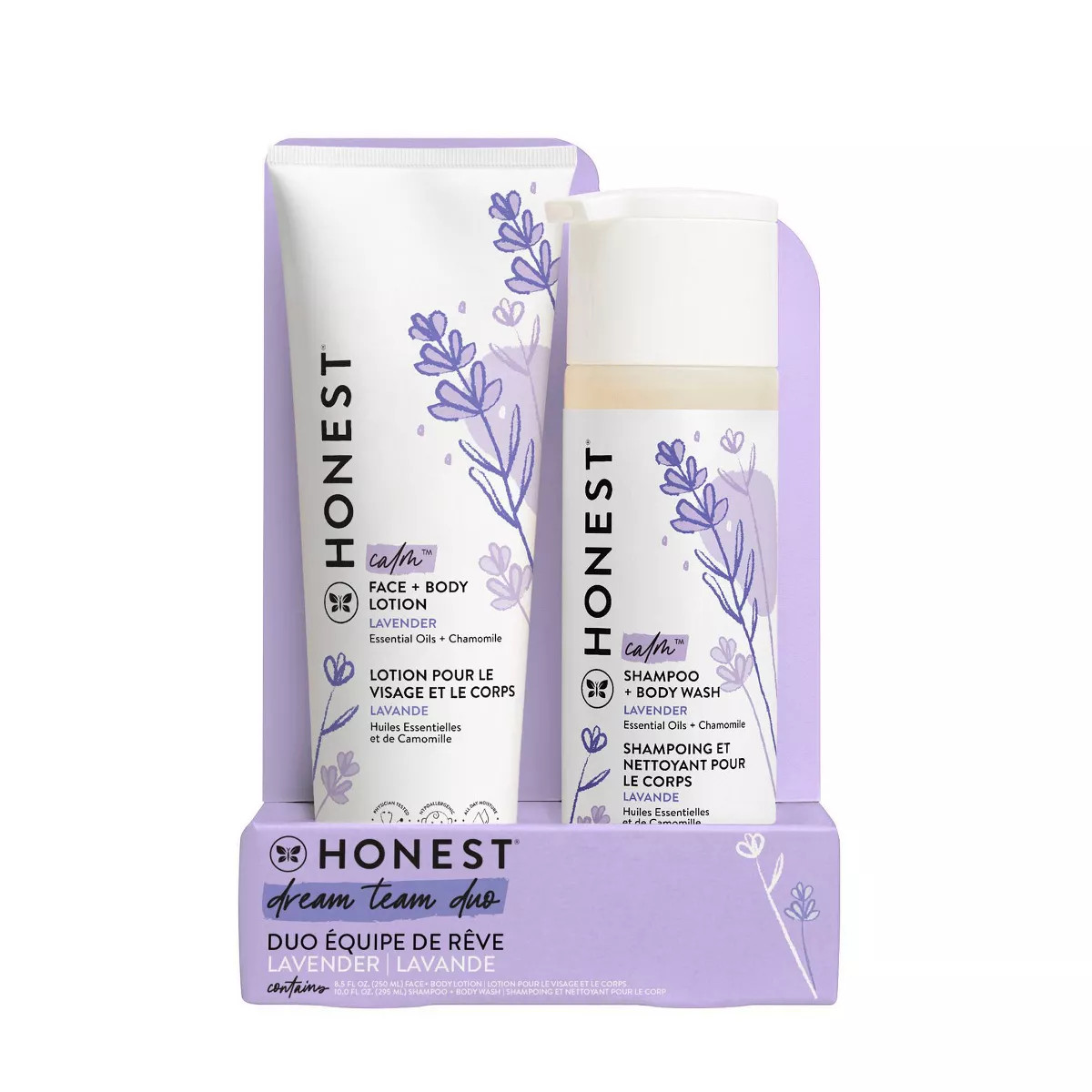 The Honest Company Calm Shampoo + Body Wash and Lotion Duo - Lavender - 18.5 fl oz | Target