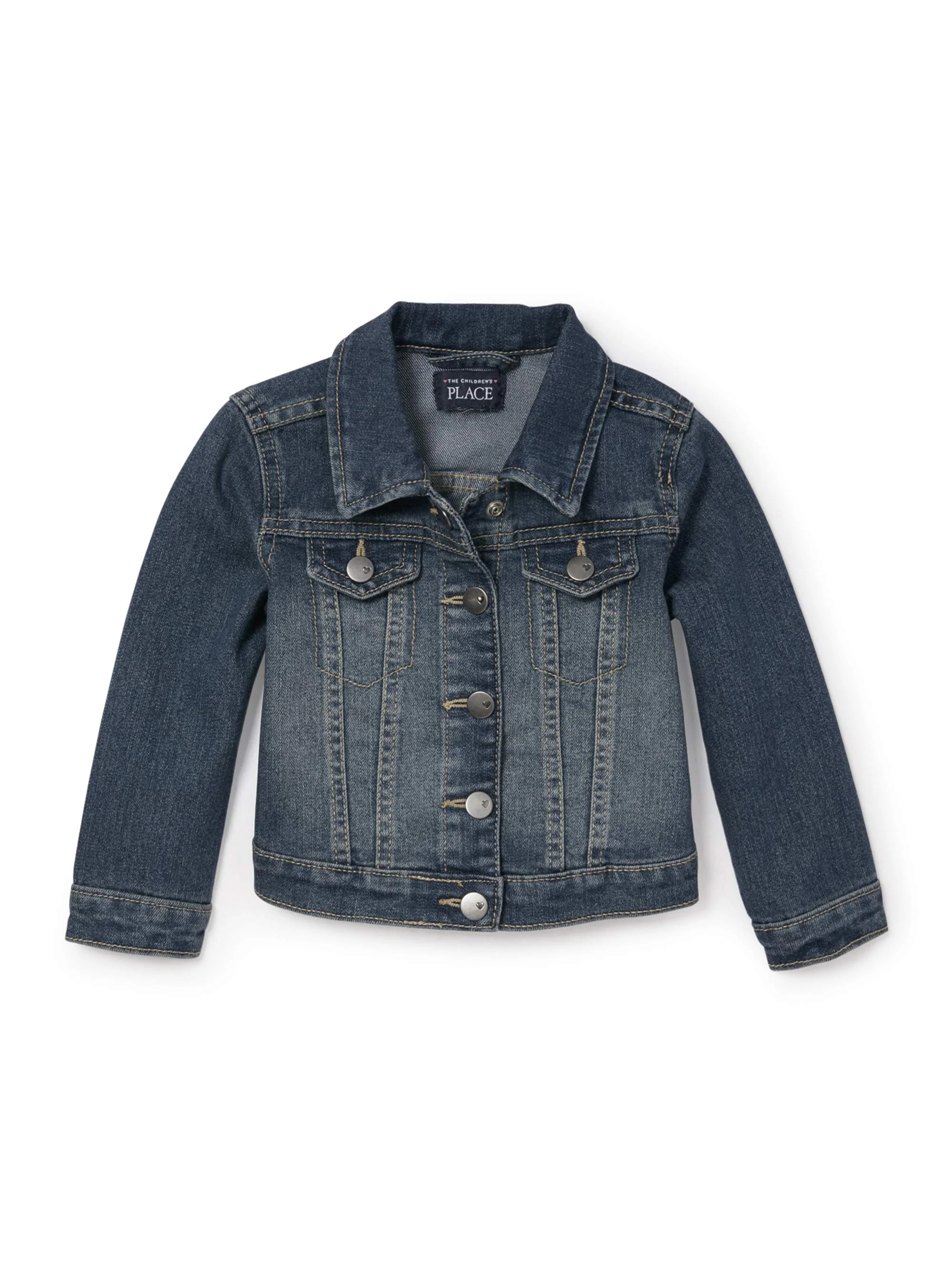 The Children's Place Baby & Toddler Girl Denim Jacket - Walmart.com | Walmart (US)