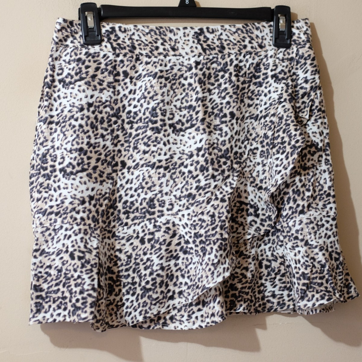 ¡Nuevo sin etiquetas! Falda Sim & Sam Leopardo Estampado Animal Volantes Para Mujer Talla M #H9-... | eBay US
