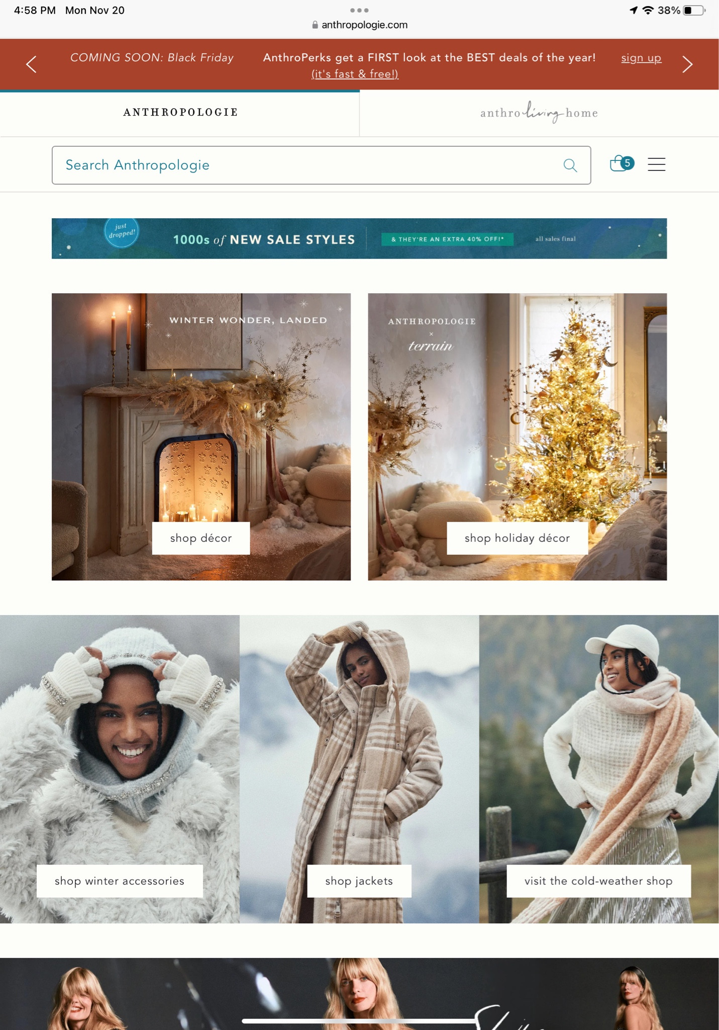 Anthropologie is giving early access to their Black Friday Sale.  This is in app access only!!!  Shop it now and beat the crowd!

#LTKsalealert #LTKCyberWeek #LTKCyberSaleES