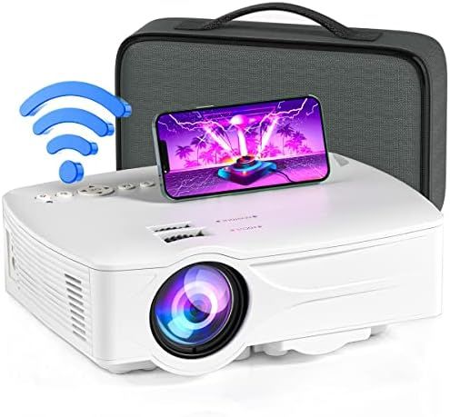 WiFi Mini Projector Portable Video Movie Outdoor Home Cinema HDMI Multimedia 1080P 7500L 120" Keysto | Amazon (US)