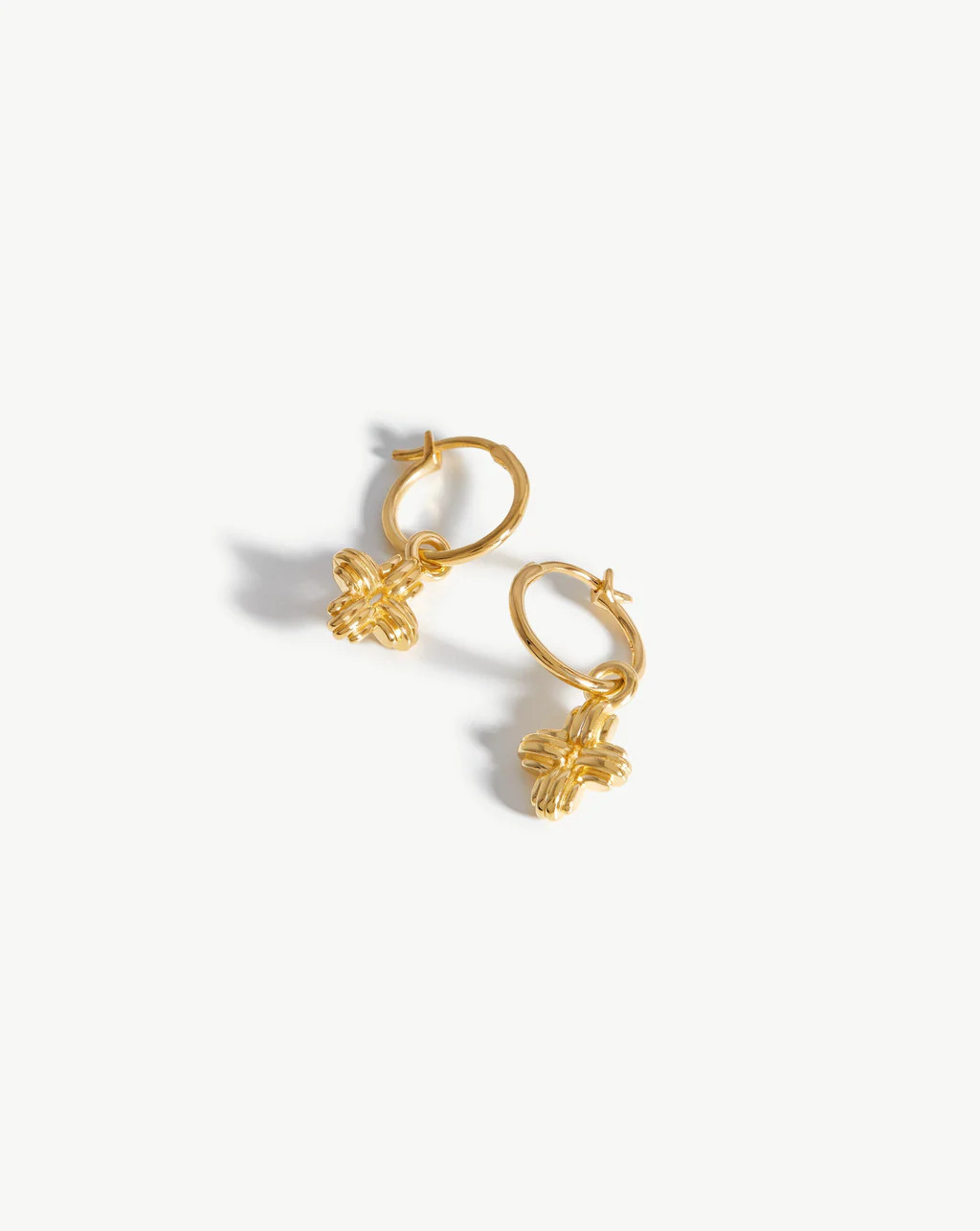 Lucy Williams Ridge Cross Charm Hoop Earrings | Missoma