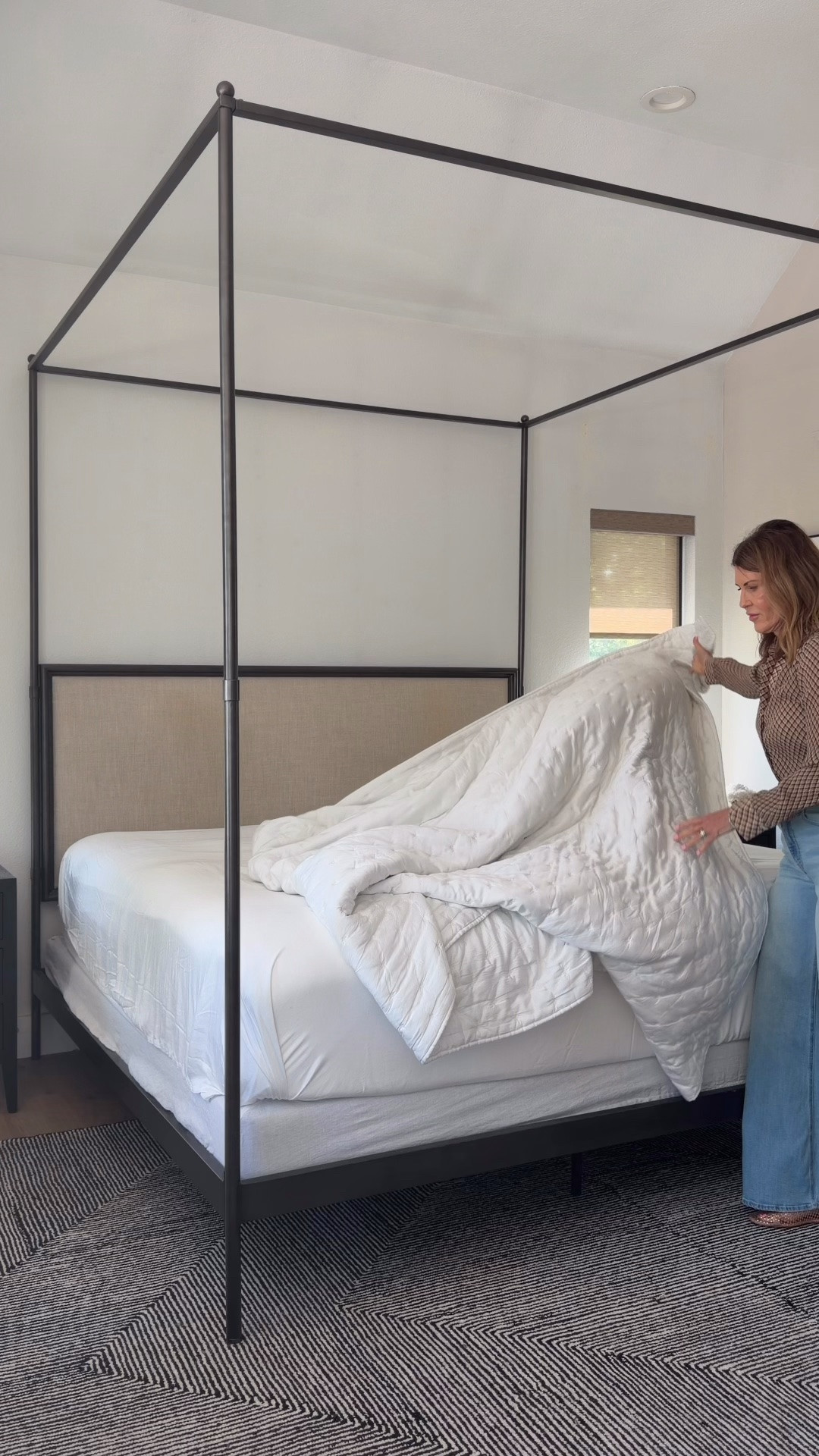 Every bed in my house starts with bamboo sheets and a bamboo dream quilt. These two bedding pieces are non-negotiable. My must haves!