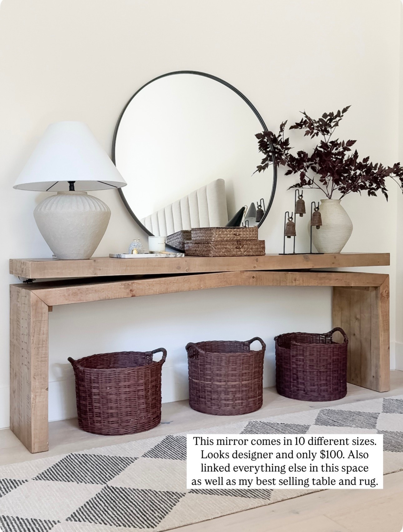 Love this console on sale! This is the Sierra rustic, natural color and 78 inches long

Wayfair target table lamp baskets checkered, rock, gravy, branches, round, black mirror wood 

#LTKSaleAlert #LTKFindsUnder100 #LTKHome