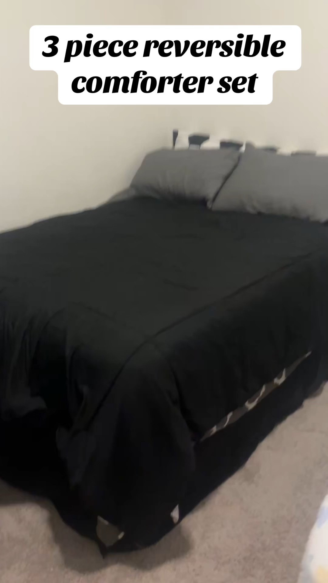 3 piece comforter to transform your room while making it cozy.  Get sick of the colors no worries it’s reversible #comforter #comforterset #bedroom #bedroomdecor 

#LTKHome #LTKFamily #LTKKids