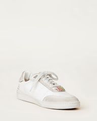 Keeley White Beaded Pin Sneaker | Loeffler Randall
