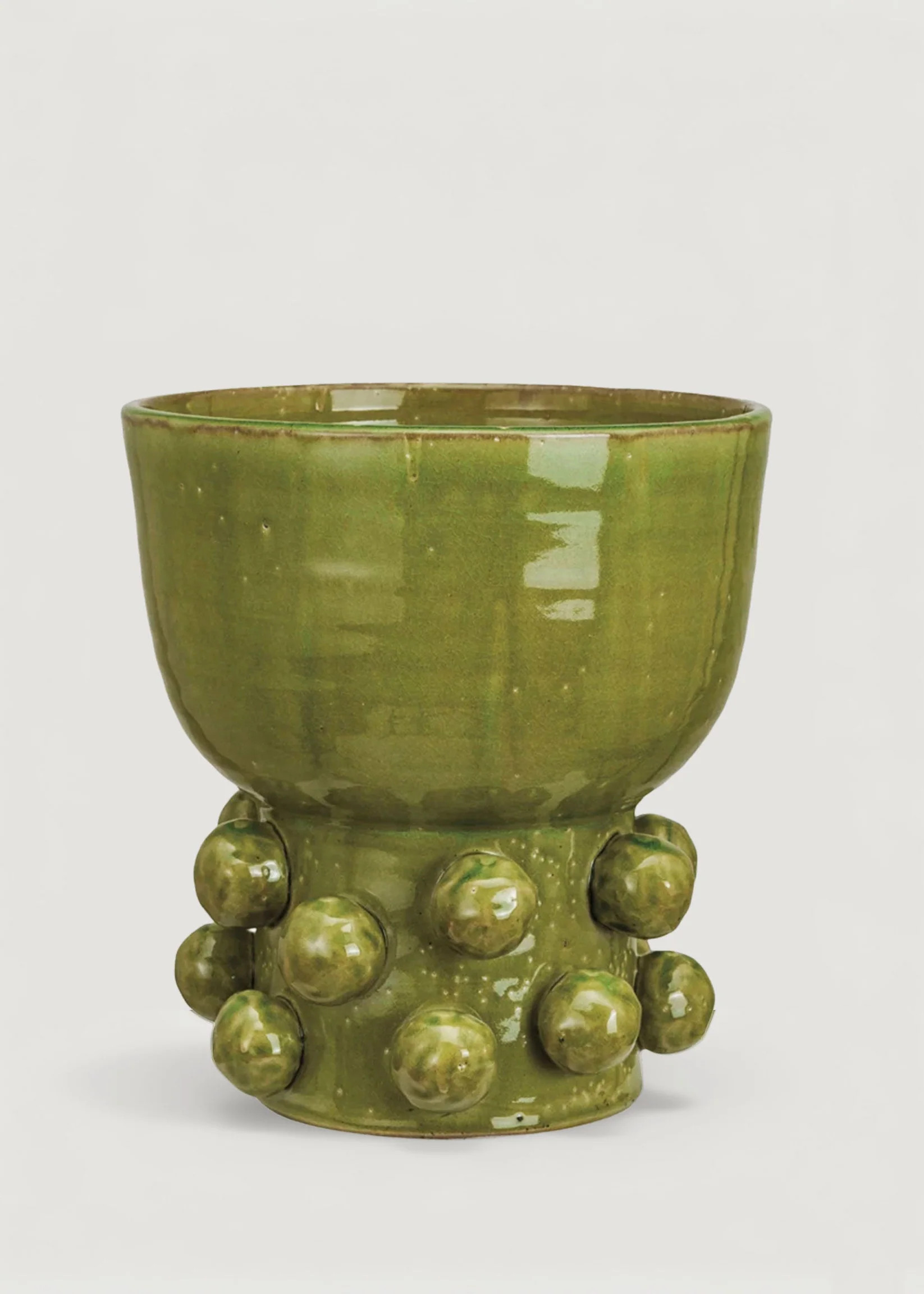 Terra Cotta Hobnail Vase in Green | Handmade Vases | Afloral | Afloral