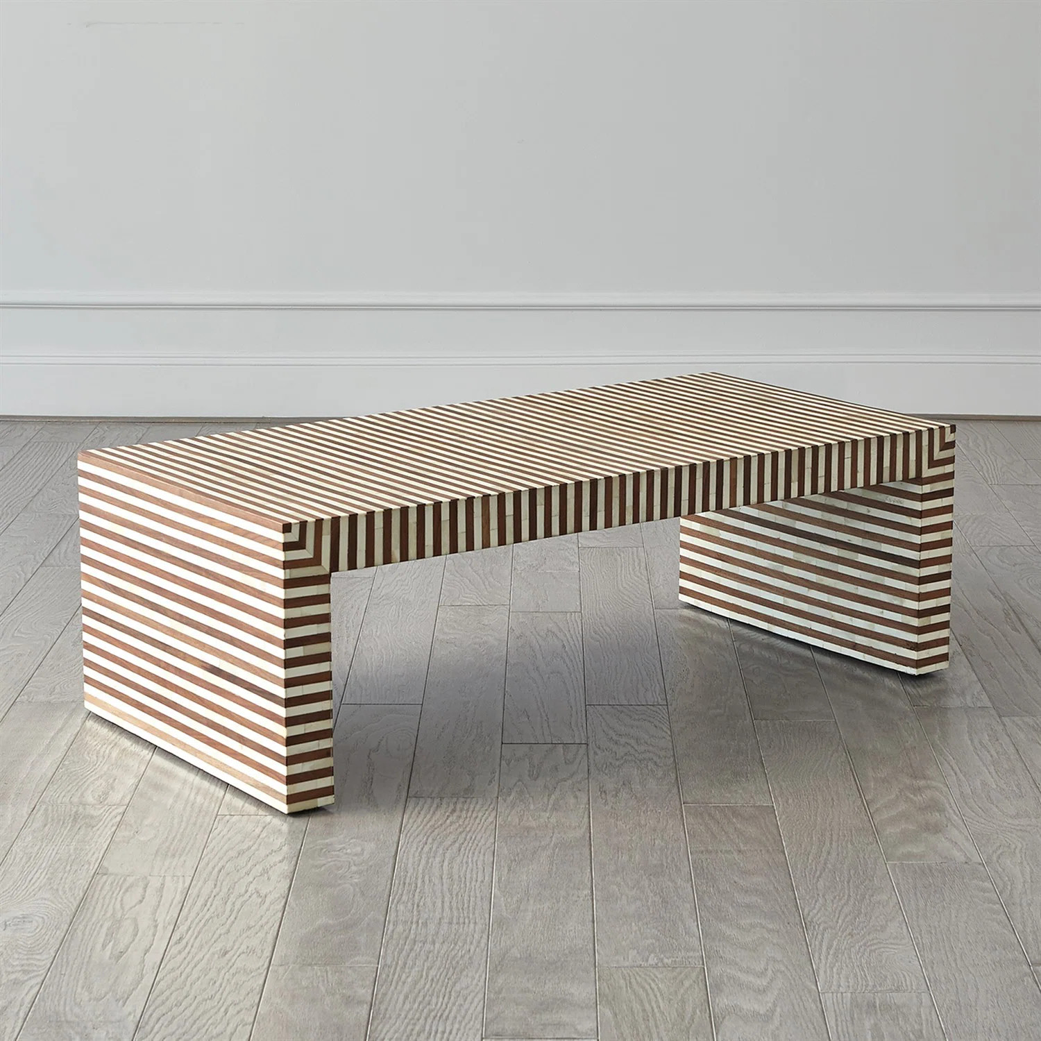 Sienna Coffee Table-Walnut/Bone | Wayfair North America