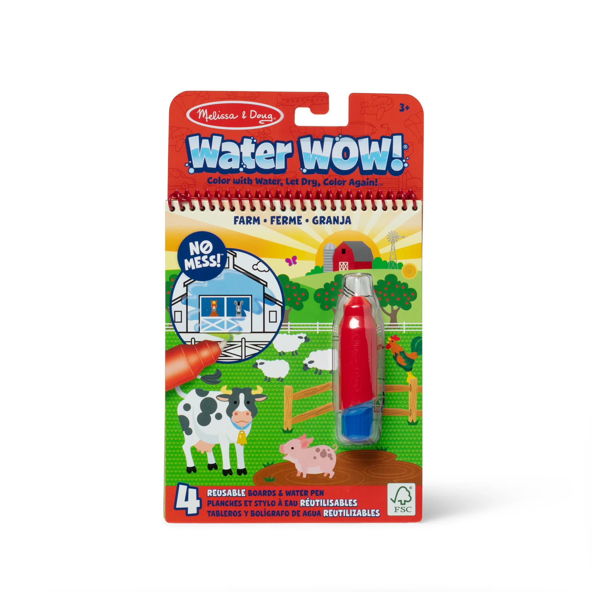 On the Go Water WOW! Color Reveal Pad - Farm | Melissa and Doug