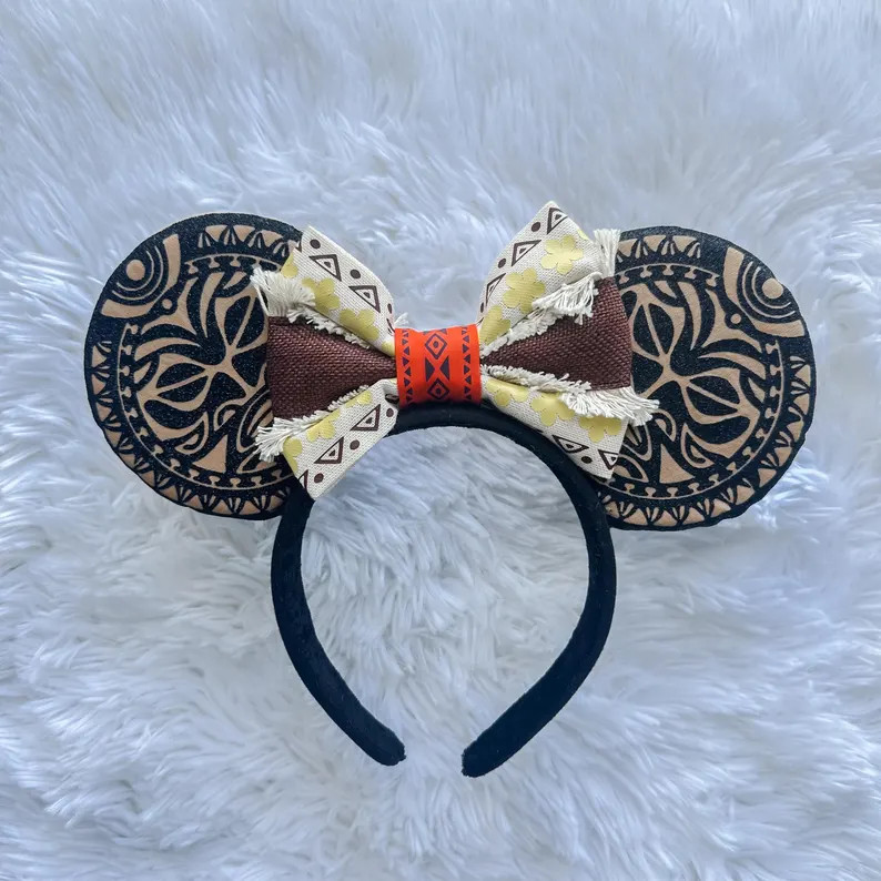 Custom Mouse Ears Headband| Moana Inspired| Handmade & Lightweight | Free Domestic Shipping - Ets... | Etsy (US)