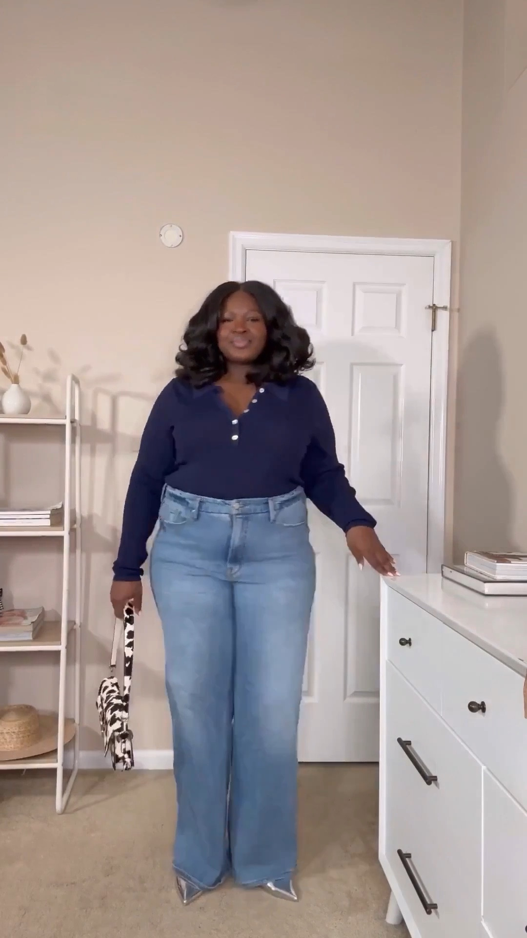 This is exactly what I mean when I say buy less and style more. A navy knit top and high-rise wide leg jeans create so many easy outfit combinations. Classic wardrobe staples that mix and match easily with pieces you already own. And today Abercrombie have a Up To 60% Off  sale! 

#LTKootd #LTKMidsize #LTKSaleAlert