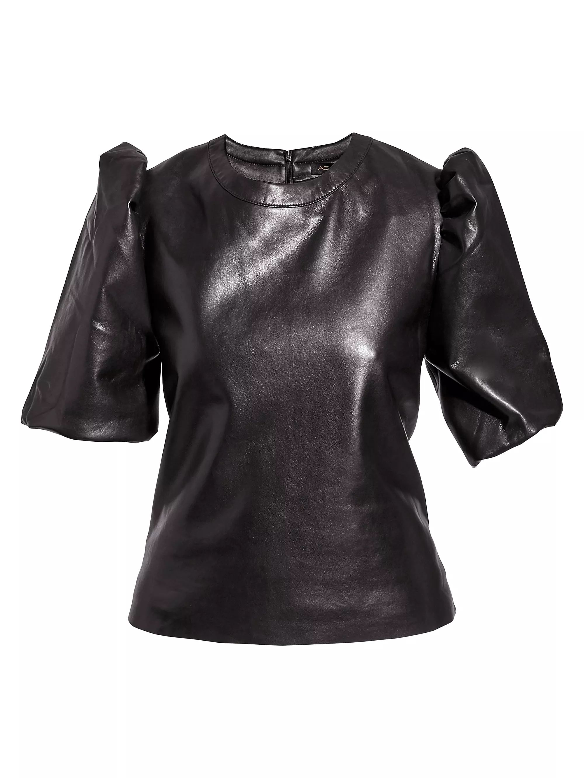 Mara Recycled Leather Tee | Saks Fifth Avenue