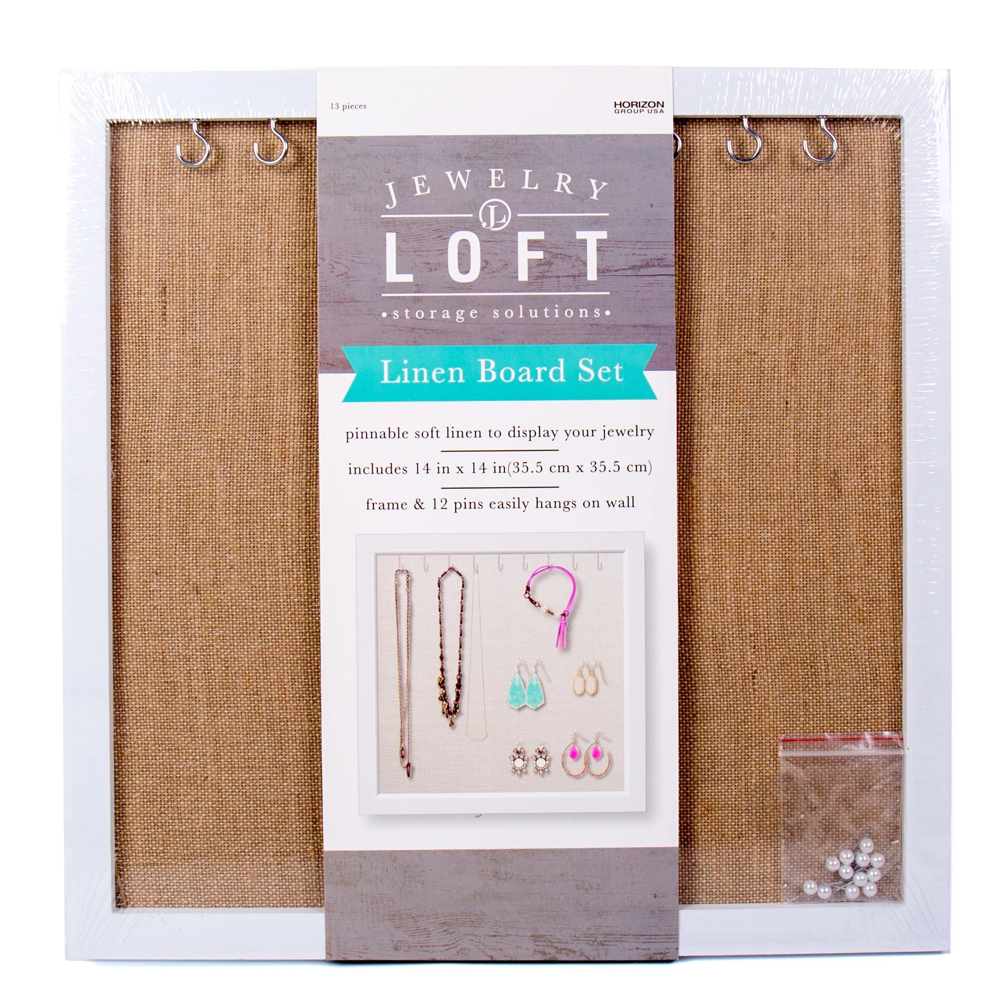 Jewelry Loft Linen Board Display Set, 14 in. x 14 in. | Walmart (US)