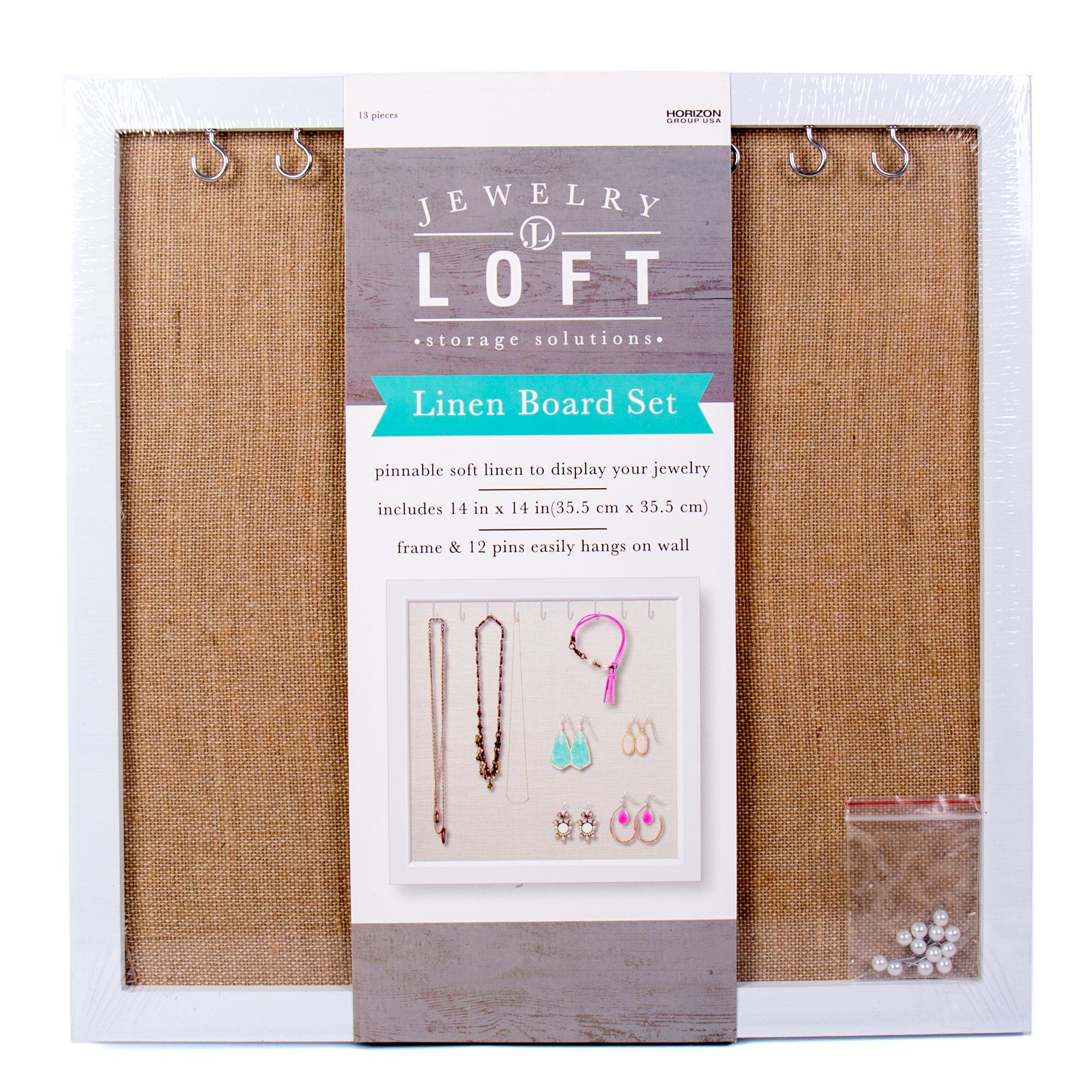 Jewelry Loft Linen Board Display Set, 14 in. x 14 in. | Walmart (US)