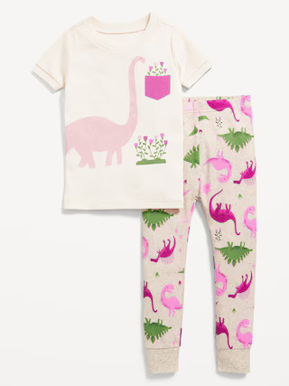 Unisex Snug-Fit Graphic Pajama Set for Toddler & Baby | Old Navy (US)