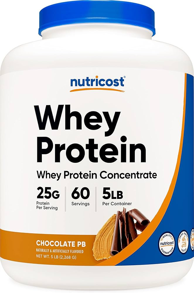 Nutricost Whey Protein Concentrate (Chocolate Peanut Butter) 5LBS - Gluten Free & Non-GMO | Amazon (US)
