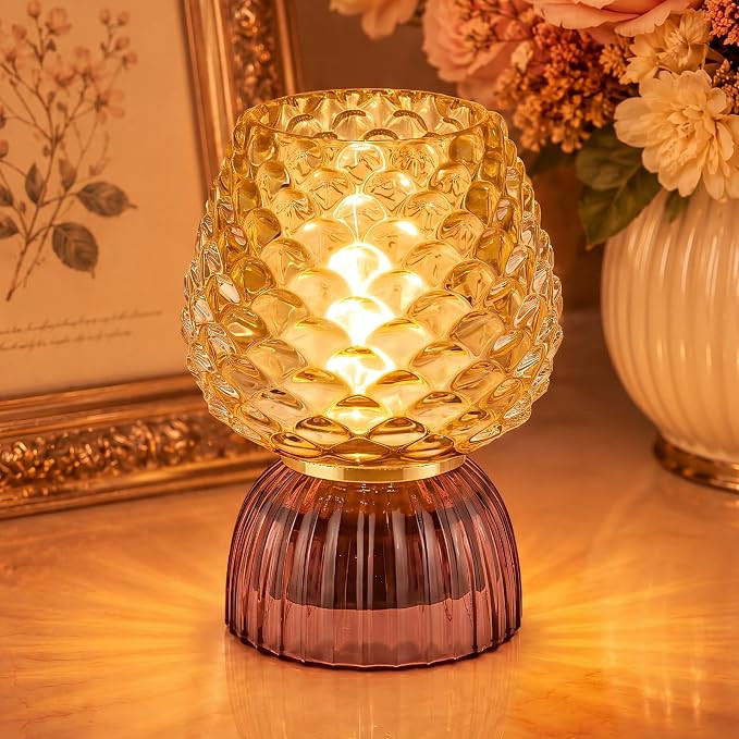 Cordless, Glass, Tiny, Home Decor, Table, Shelf, Bedroom, Entryway, Kitchen, Bathroom, Birthday G... | Amazon (US)