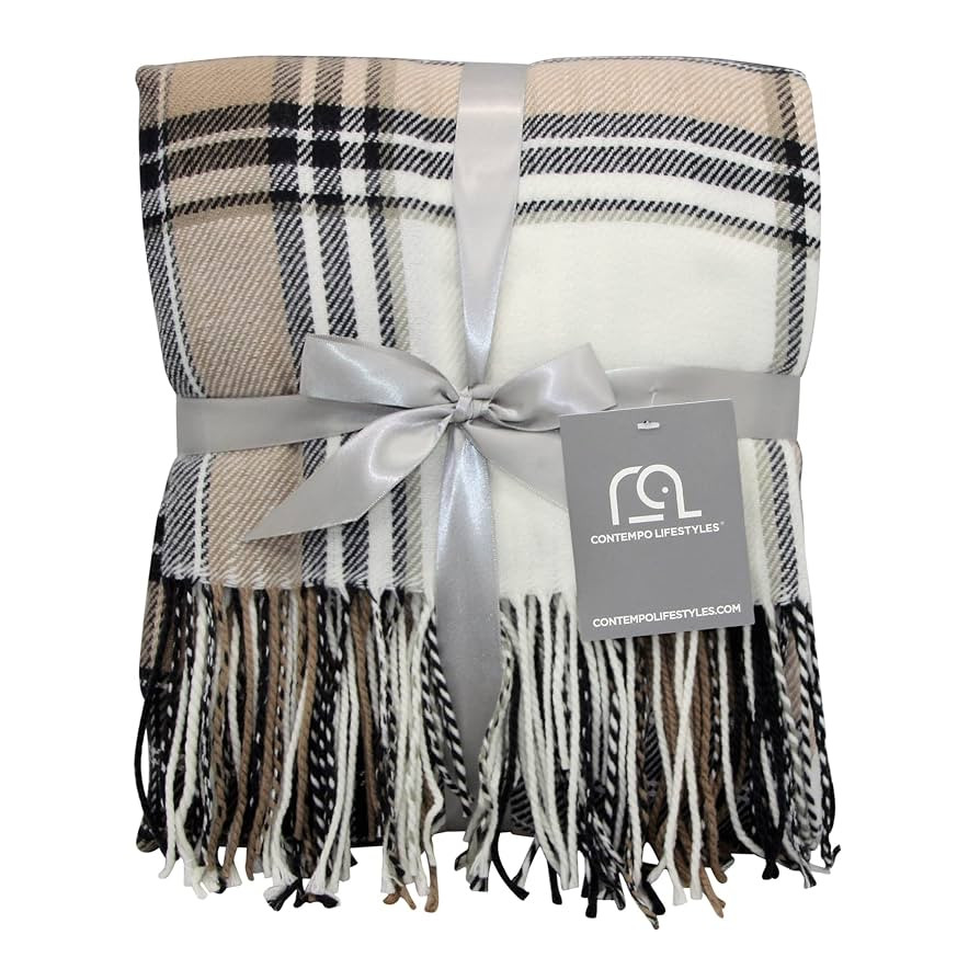 Blankets - Decorative Classic Blanket - Buffalo Plaid Throw Blanket - Comfortable and Ultra-Soft ... | Amazon (US)