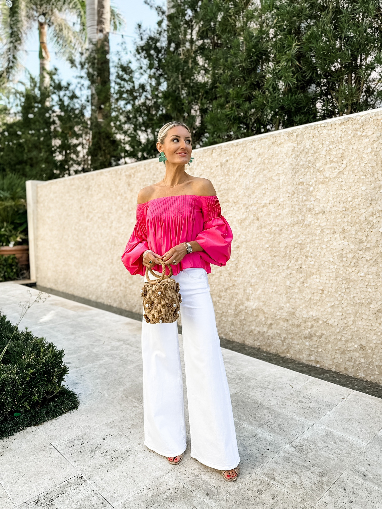 Stunning vacation look! Wearing my true size in these pieces!