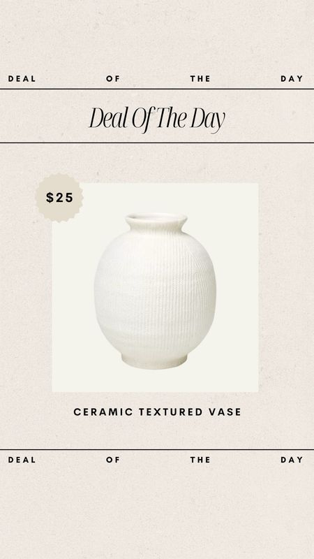 Deal of the Day - Target Ceramic Textured Vase // only $25!

vase, deal of the day, home deals, home finds, target deals, target home finds, studio mcgee, target vase, ceramic vase, budget friendly vase, affordable vase, affordable home finds, target

#LTKFindsUnder50 #LTKHome