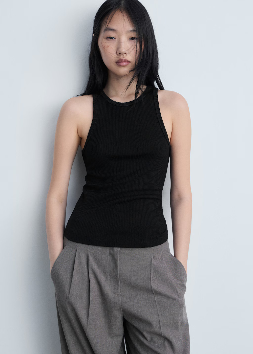 Geripptes Feinstrick-Top - Damen | MANGO Deutschland | Mango EU