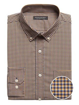 Slim-Fit Tech-Stretch Cotton Shirt | Banana Republic (US)