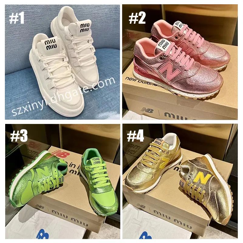 MIUMIU NB High Quality DUPE Fashion Leather Sneakers Sports Casual Shoes For Women From Szxinyi, ... | DHGate