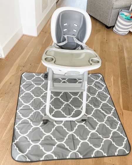 Easy to clean baby high chair / under high chair splat mat / mess mat / high chair doubles as booster seat and top part comes off for travel

#LTKkids #LTKfamily #LTKbaby