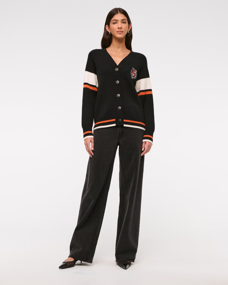 Cincinnati Bengals LuxeLoft Cardigan | Abercrombie & Fitch (US)